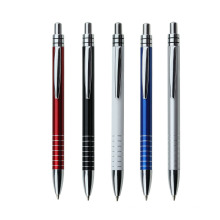 Дешевая рекламная алюминиевая ручка логотип логотип шариковой печать металлическая ручка с пользовательским логотипом